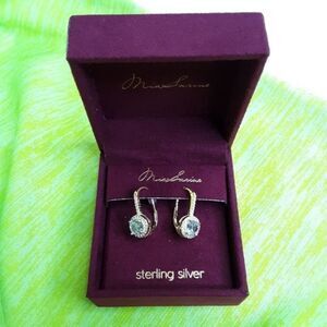 Mia Sarine Women s Cubic Zirconia Earrings - 925 Sterling Silver